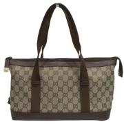 Pre-owned Canvas shoulder-bags Gucci Vintage , Brown , Dames