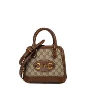 Pre-owned Canvas gucci-bags Gucci Vintage , Beige , Dames