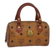 Pre-owned Canvas handbags MCM Pre-owned , Brown , Dames