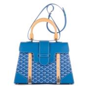 Pre-owned Canvas totes Goyard Vintage , Blue , Dames