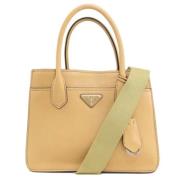 Pre-owned Leather prada-bags Prada Vintage , Beige , Dames