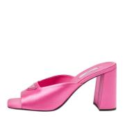 Pre-owned Satin sandals Prada Vintage , Pink , Dames