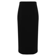 Zwarte kokerrok hoge taille Max Mara Studio , Black , Dames