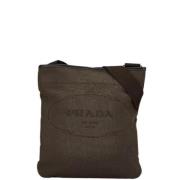 Pre-owned Canvas prada-bags Prada Vintage , Brown , Dames