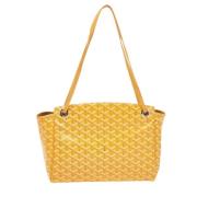 Pre-owned Canvas handbags Goyard Vintage , Yellow , Dames