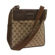 Pre-owned Canvas gucci-bags Gucci Vintage , Beige , Dames