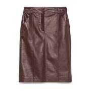 Denim Mini Rok met Zakken Ermanno Scervino , Brown , Dames