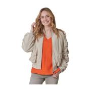 Ribfluwelen Jas Zhalba Model N424444 Zhrill , Brown , Dames