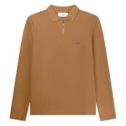 Lange Mouw Polo Shirt Balr. , Brown , Heren