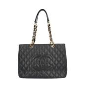 Pre-owned Leather chanel-bags Chanel Vintage , Black , Dames