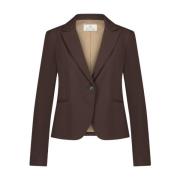 Elvira Blazer Technical Jersey Jane Lushka , Brown , Dames