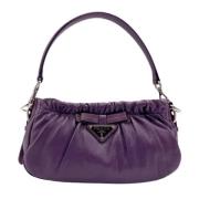 Pre-owned Leather prada-bags Prada Vintage , Purple , Dames