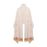 Ivoor Zacht Stof Elegante Stola Blugirl , Beige , Dames