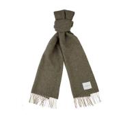 Lamswol Army Shawl Sjaal Profuomo , Green , Heren