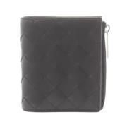 Pre-owned Leather wallets Bottega Veneta Vintage , Black , Dames