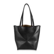 Pre-owned Leather totes Loewe Pre-owned , Black , Dames