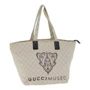 Pre-owned Canvas gucci-bags Gucci Vintage , Beige , Dames