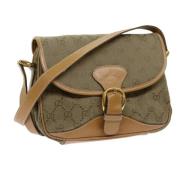 Pre-owned Canvas gucci-bags Gucci Vintage , Green , Dames