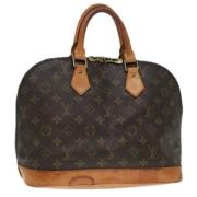 Pre-owned Canvas handbags Louis Vuitton Vintage , Brown , Dames