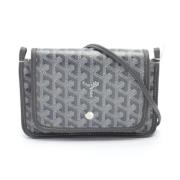 Pre-owned Coated canvas shoulder-bags Goyard Vintage , Gray , Dames