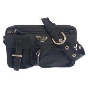 Pre-owned Canvas crossbody-bags Prada Vintage , Black , Dames