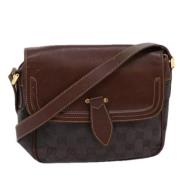 Pre-owned Canvas gucci-bags Gucci Vintage , Brown , Dames