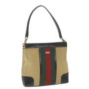 Pre-owned Canvas gucci-bags Gucci Vintage , Beige , Dames