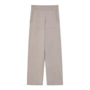 Grijze beige wol kasjmier broek Max Mara , Gray , Dames