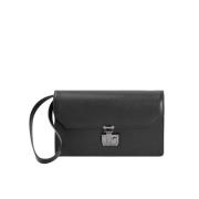 Zwarte leren herentas Emporio Armani , Black , Dames