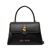 Elegante Zwarte Handtas Moschino , Black , Dames