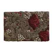 Gouden Frame Avond Clutch Maroon Velvet Dolce & Gabbana , Brown , Dame...