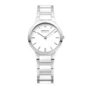 Dames keramisch horloge 29 mm roestvrijstalen armband met keramische e...