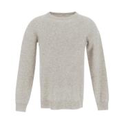 Luxe Cashmere Crew Neck Sweater Brunello Cucinelli , Gray , Dames