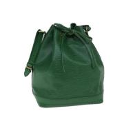 Pre-owned Leather louis-vuitton-bags Louis Vuitton Vintage , Green , D...