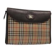 Pre-owned Leather handbags Burberry Vintage , Brown , Dames