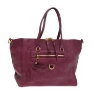 Pre-owned Leather totes Louis Vuitton Vintage , Red , Dames