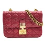 Pre-owned Leather dior-bags Dior Vintage , Red , Dames