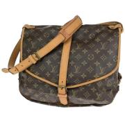 Pre-owned Canvas louis-vuitton-bags Louis Vuitton Vintage , Brown , Da...