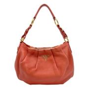 Pre-owned Leather prada-bags Prada Vintage , Orange , Dames