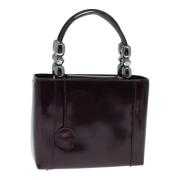 Pre-owned Leather handbags Dior Vintage , Purple , Dames