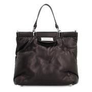 Gewatteerde leren tas met handvatten Maison Margiela , Black , Dames