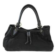 Pre-owned Canvas shoulder-bags Bvlgari Vintage , Black , Dames