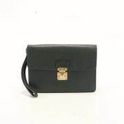 Pre-owned Leather louis-vuitton-bags Louis Vuitton Vintage , Green , D...