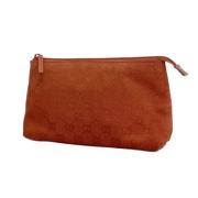 Pre-owned Canvas clutches Gucci Vintage , Orange , Dames