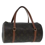 Pre-owned Canvas handbags Louis Vuitton Vintage , Brown , Dames