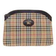 Pre-owned Canvas clutches Burberry Vintage , Beige , Dames