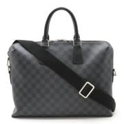 Pre-owned Canvas briefcases Louis Vuitton Vintage , Black , Dames