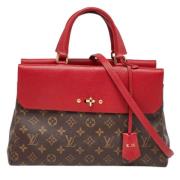 Pre-owned Leather totes Louis Vuitton Vintage , Red , Dames