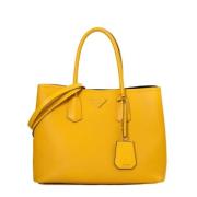 Pre-owned Leather prada-bags Prada Vintage , Yellow , Dames