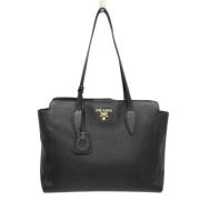 Pre-owned Leather prada-bags Prada Vintage , Black , Dames